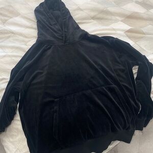 Black Velvet Hoodie size large